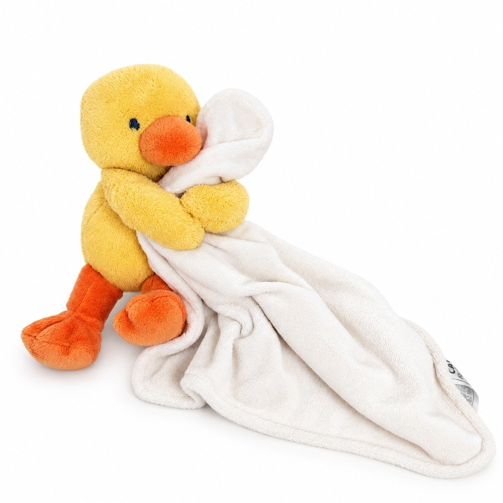 Carter's OS Duck Security Blanket Yellow Plush Lovey L30396H Nursery Snuggle